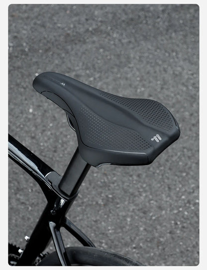 WEST BIKING Bicycle Saddle Comfortable Bike Seat Wear-resistant PU Leather Hollow Road Bicycle Parts Cycling Saddle Bike Cushion
