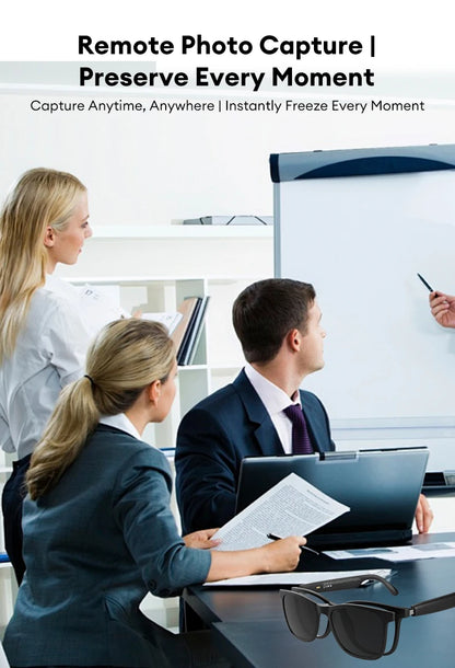 MGALL MG-C08 Smart Glasses AI Voice Assistant Bluetooth Sport Headphones Sunglasses Call Music Headphones Conference Record