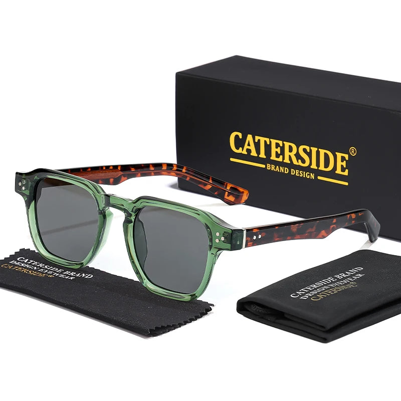 CATERSIDE Classic Square Sunglasses Luxury Brand Sun Glasses Travel Beach Party Festival