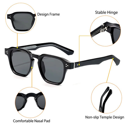 CATERSIDE Classic Square Sunglasses Luxury Brand Sun Glasses Travel Beach Party Festival