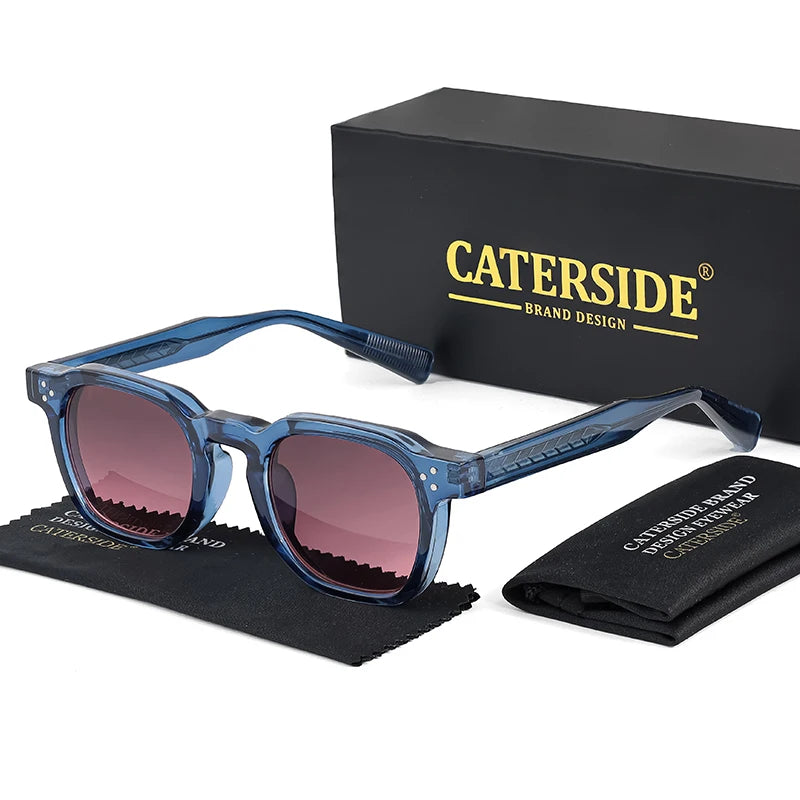 CATERSIDE New Retro Punk Men Sunglasses Square Personalized Design Glasses Women's Fashion Party Glasses Festival Gift