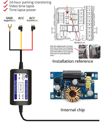 E-ACE Dash Cam 4K GPS WIFI APP 24H Night Vision Mini Optional Rear Lens Dashcam Car DVR For Car