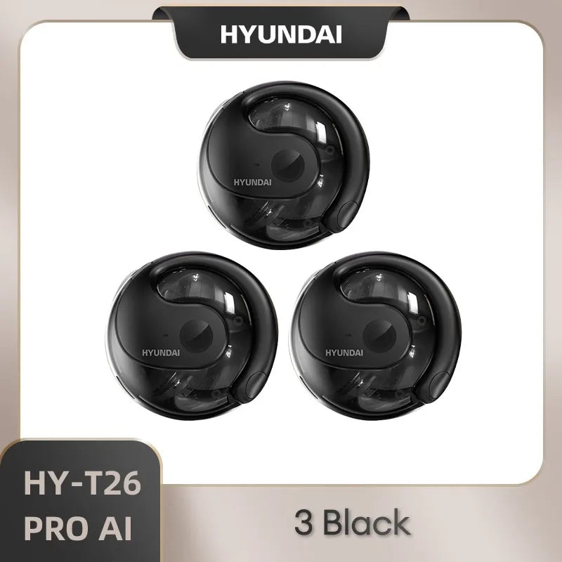 HYUNDAI PRO AI Real Time Translator Earbuds 98% Accuracy Wireless BT Translation Earphones for Travel Business Learning