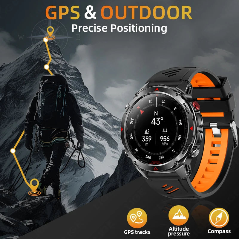 LIGE New Professional GPS Track Sports Smartwatch