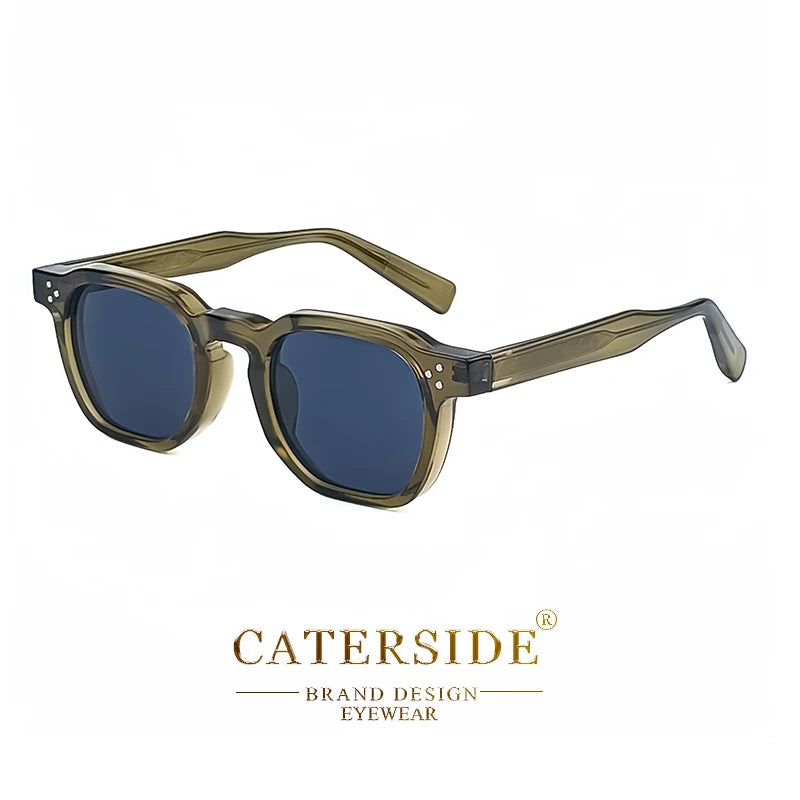 CATERSIDE New Retro Punk Men Sunglasses Square Personalized Design Glasses Women's Fashion Party Glasses Festival Gift