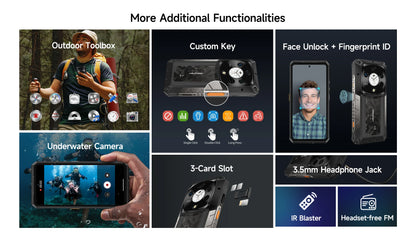 Ulefone Armor 28 Pro 5G AI Rugged Phone 512GB ROM Smartphone 120W 10600mAh 6.67”【Ships from US