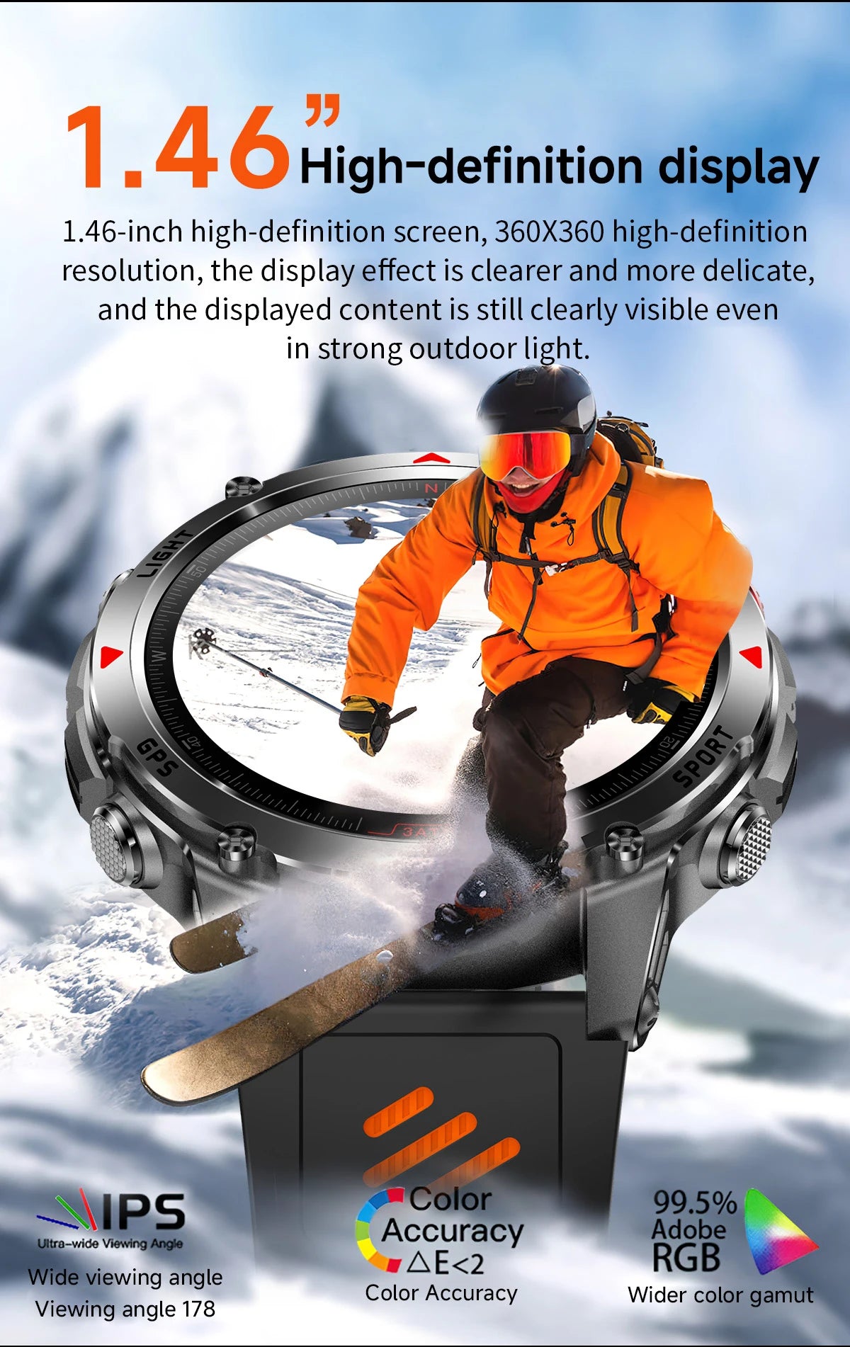 LIGE New Professional GPS Track Sports Smartwatch