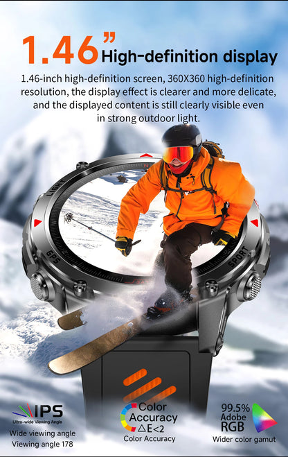 LIGE New Professional GPS Track Sports Smartwatch