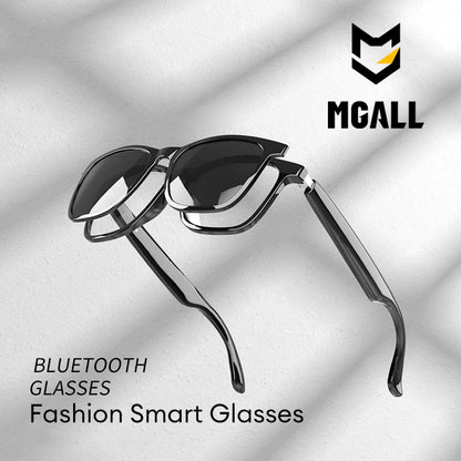 MGALL MG-C08 Smart Glasses AI Voice Assistant Bluetooth Sport Headphones Sunglasses Call Music Headphones Conference Record