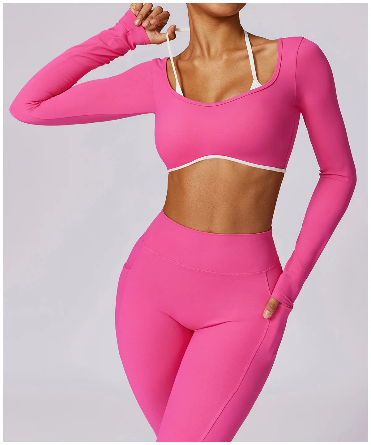 2Pcs Gym Set Women Workout Backless Yoga Suit Running Legging Fitness Bra Sports Suit Female