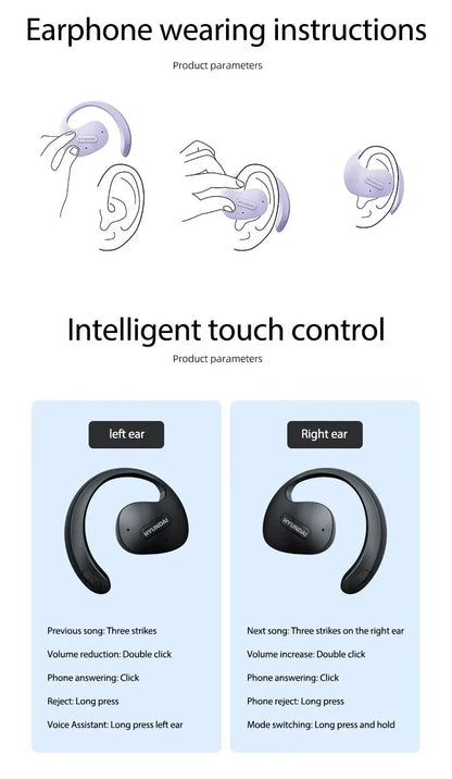 HYUNDAI PRO AI Real Time Translator Earbuds 98% Accuracy Wireless BT Translation Earphones for Travel Business Learning