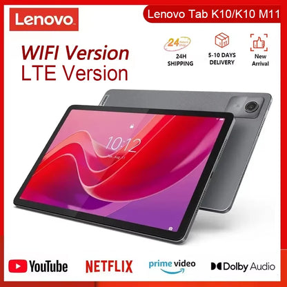 Lenovo Global Rom Tablet K10 M11 WIFI/LTE MTK Helio G88 Multi Language 10.95-inch