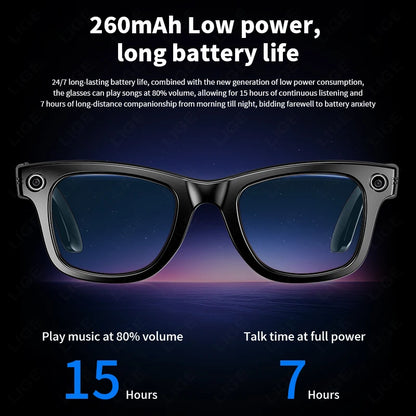 LIGE Smart Glasses Photography Video AI Intelligent Interactive Translation IOS Andirod Glasses