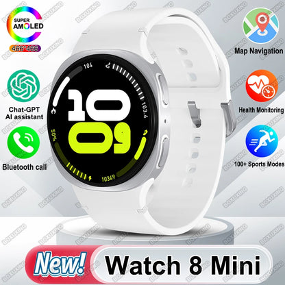 New Watch 8 Mini GPS Track Smart Watch For Men Women Map Navigation Fitness Tracker IP68 Waterproof Compass Call Smartwatch