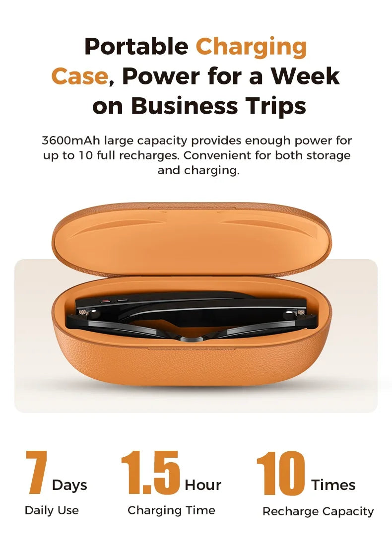 OUIO New Smart Glasses with Camera Video Recording AI Photo Recognition Bluetooth Call Voice Translation Unisex Sunglasses