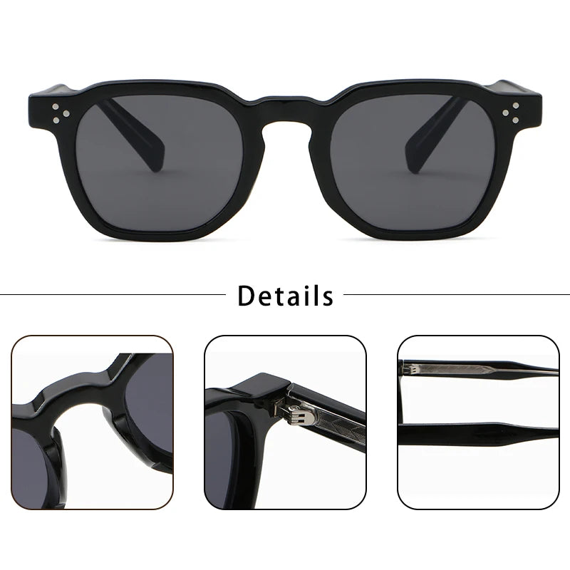 CATERSIDE New Retro Punk Men Sunglasses Square Personalized Design Glasses Women's Fashion Party Glasses Festival Gift