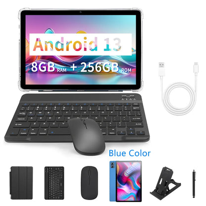 10.1" Tablet with keyboard, mouse, and accessories double Sim & Cameras