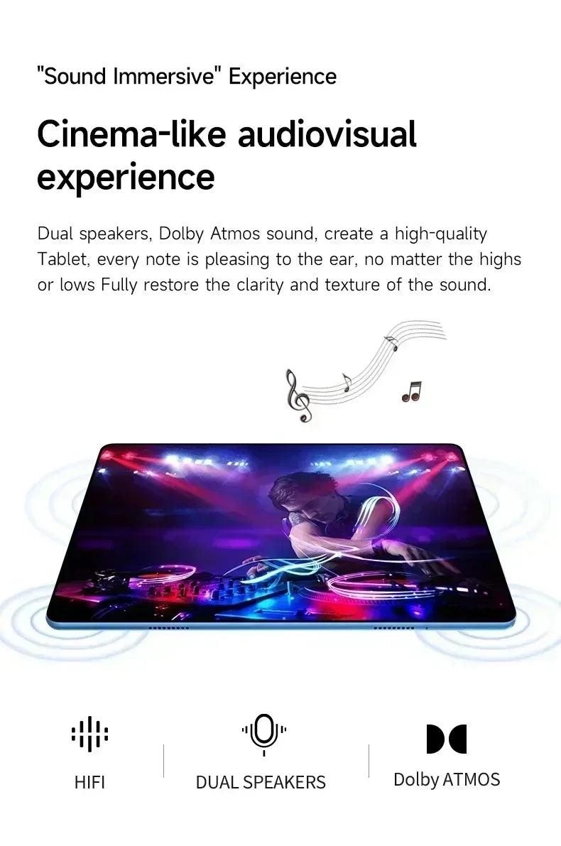 Pad Air Pro 11 inch Global Edition Original Tablet PC 24GB 2TB Android 16 4K HD 5G Dual SIM Video Call WIFI HD Screen