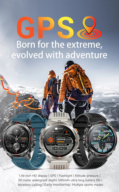 LIGE New Professional GPS Track Sports Smartwatch