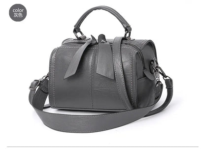 Fashion Soft Leather Pillow Bag Women's Shoulder Handbag Large Capacity Bag Crossbody Bag