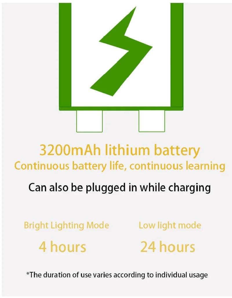 Folding Table Lamp USB Reading Touch Dimmable Eye Protection With Alarm Clock Thermometer LED Desk Lamp USB Charge Night Light