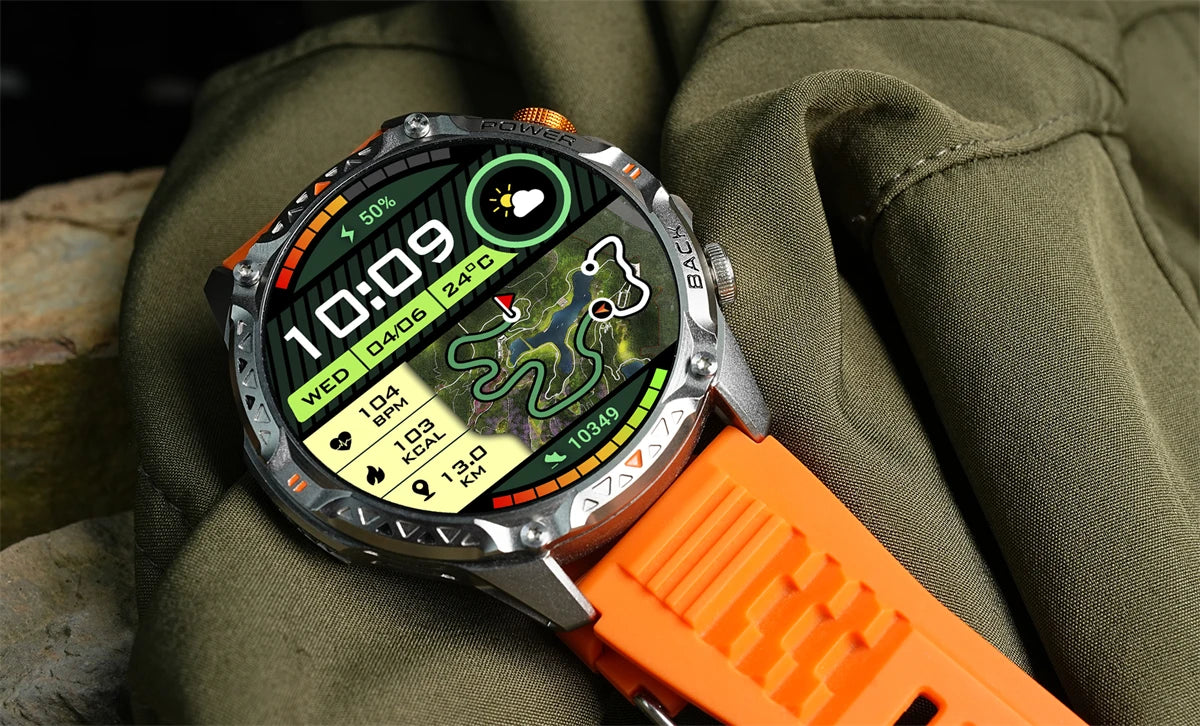 LIGE New Military T-Rex 3 Ultra Smart Watch 1000mAh Battery IP68 Waterproof Compass Flashlight Sports Tracker Smartwatch