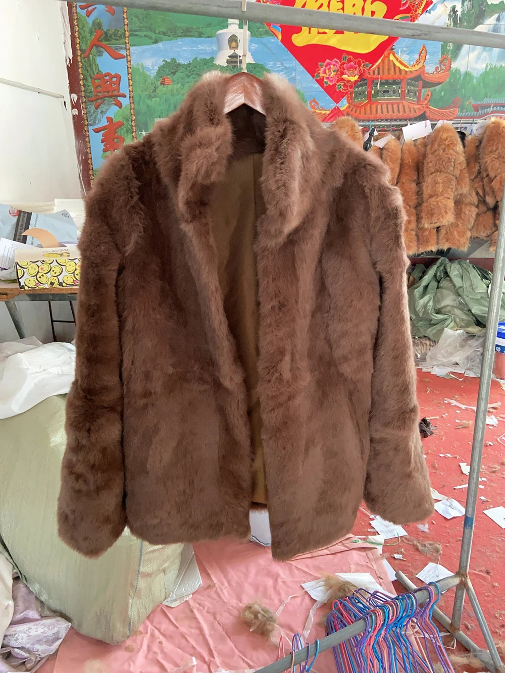 Fancy Rani Natural Fur Coat Women Winter Jacket Real Leather And Fur Bolero