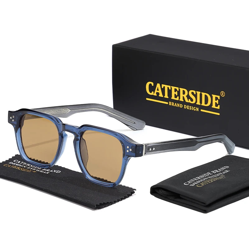 CATERSIDE Classic Square Sunglasses Luxury Brand Sun Glasses Travel Beach Party Festival