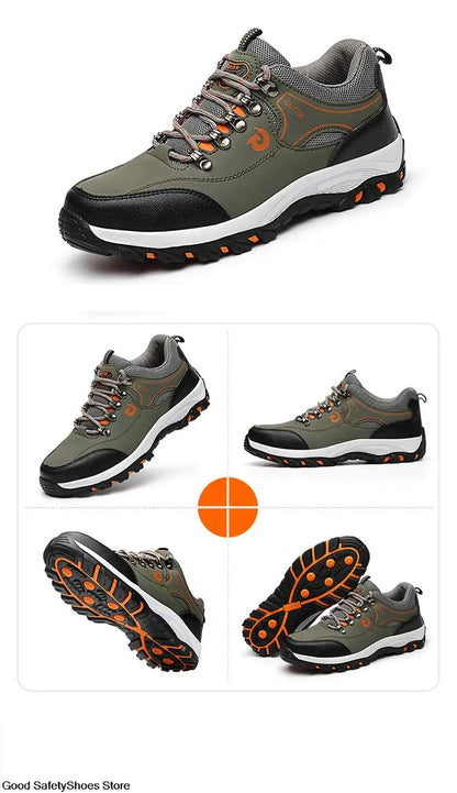 Steel Toe Men Work Safety Boots Sneakers Male Construction Puncture-Proof Security Boots