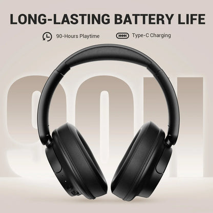 Oneodio Super EQ V16 Wireless Headphones Bluetooth 5.3 Over Ear Headset With Mic Bass/Pop Mode Hi-Res Foldable Headphones 90H