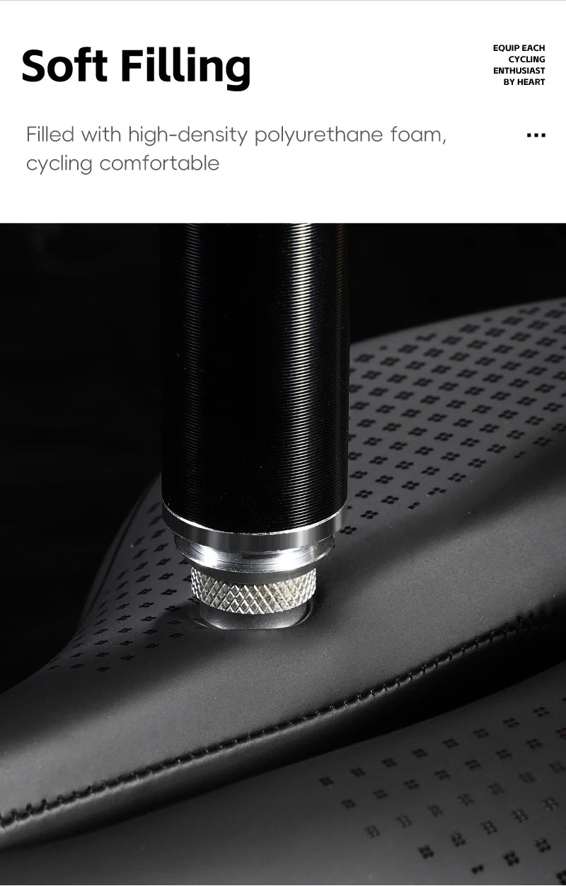 WEST BIKING Bicycle Saddle Comfortable Bike Seat Wear-resistant PU Leather Hollow Road Bicycle Parts Cycling Saddle Bike Cushion