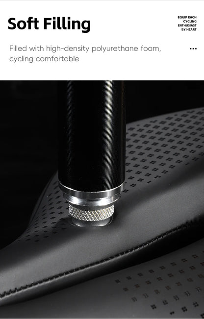 WEST BIKING Bicycle Saddle Comfortable Bike Seat Wear-resistant PU Leather Hollow Road Bicycle Parts Cycling Saddle Bike Cushion