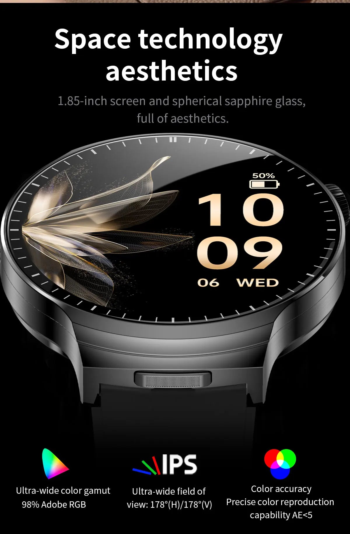 LIGE New TWS 2-In-1 Headset Smart Watch 1.85" Bluetooth Call Men Earphone Smartwatch Heart Rate Health Monitor Music