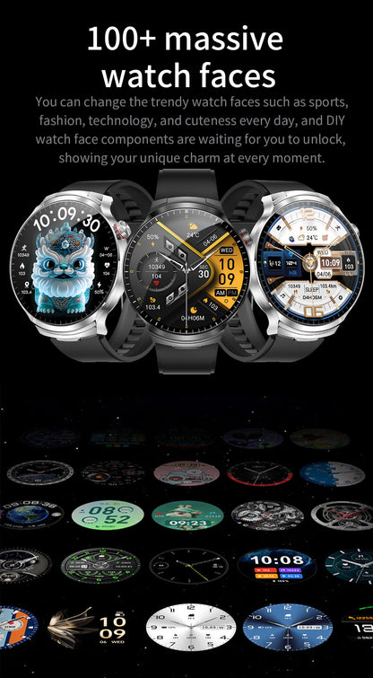 LIGE New TWS 2-In-1 Headset Smart Watch 1.85" Bluetooth Call Men Earphone Smartwatch Heart Rate Health Monitor Music