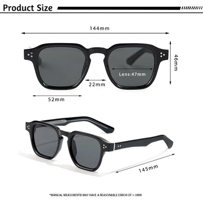 CATERSIDE Classic Square Sunglasses Luxury Brand Sun Glasses Travel Beach Party Festival