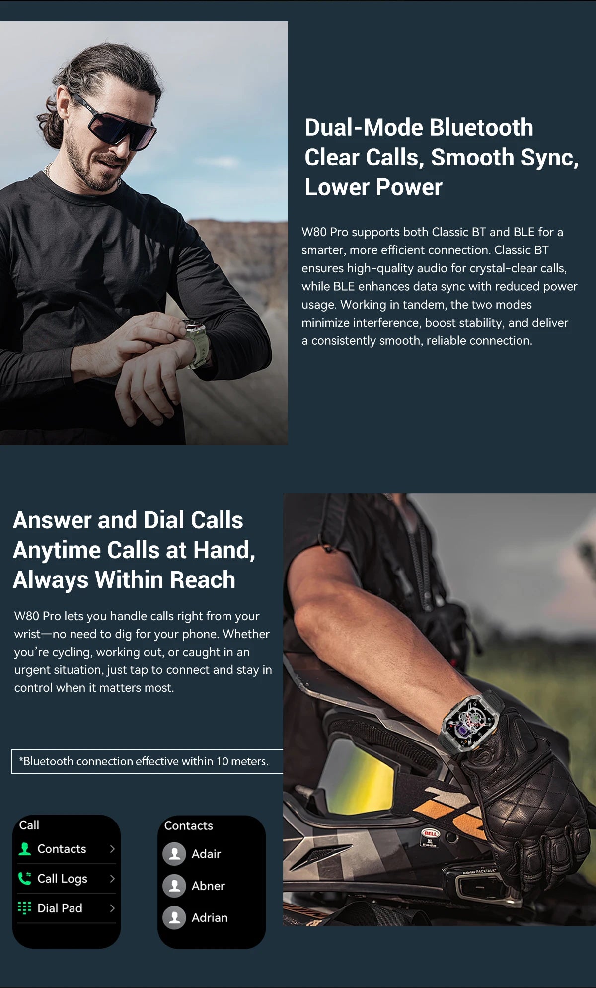 Blackview PRO Outdoor Rugged Smart Watch, GPS Position Smartwatch, 1.91‘’ Display, 900mAh with Flashlight