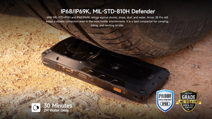 Ulefone Armor 28 Pro 5G AI Rugged Phone 512GB ROM Smartphone 120W 10600mAh 6.67”【Ships from US