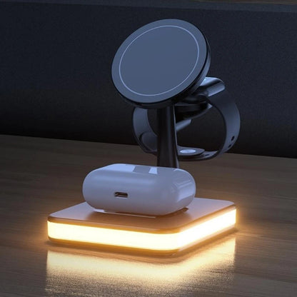 K0EA 15W Wireless Charger Magnetic Suction for Multiple Devices Watch Phone Wireless Charging Base