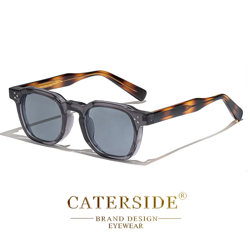 CATERSIDE New Retro Punk Men Sunglasses Square Personalized Design Glasses Women's Fashion Party Glasses Festival Gift