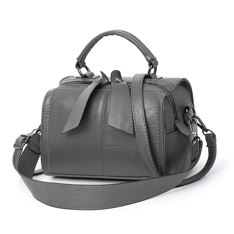 Fashion Soft Leather Pillow Bag Women's Shoulder Handbag Large Capacity Bag Crossbody Bag