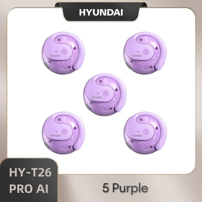 HYUNDAI PRO AI Real Time Translator Earbuds 98% Accuracy Wireless BT Translation Earphones for Travel Business Learning