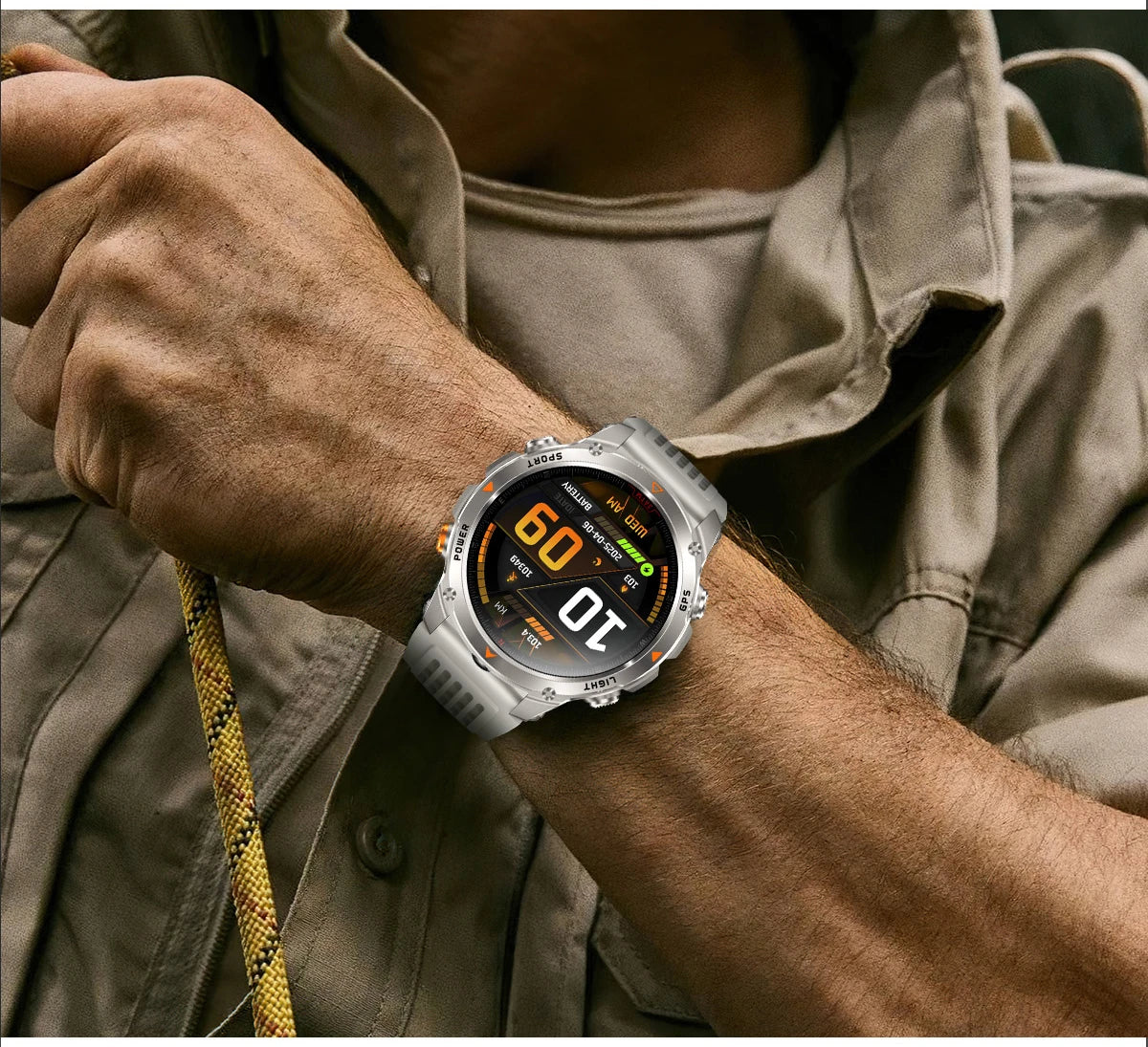 LIGE New Professional GPS Track Sports Smartwatch Outdoor RIDE Run Compass Altimeter 3ATM Fitness Bracelets 540mAh Watches