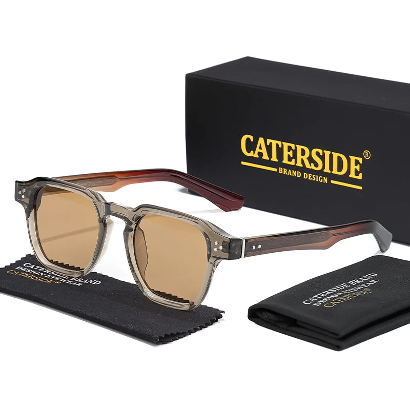 CATERSIDE Classic Square Sunglasses Luxury Brand Sun Glasses Travel Beach Party Festival