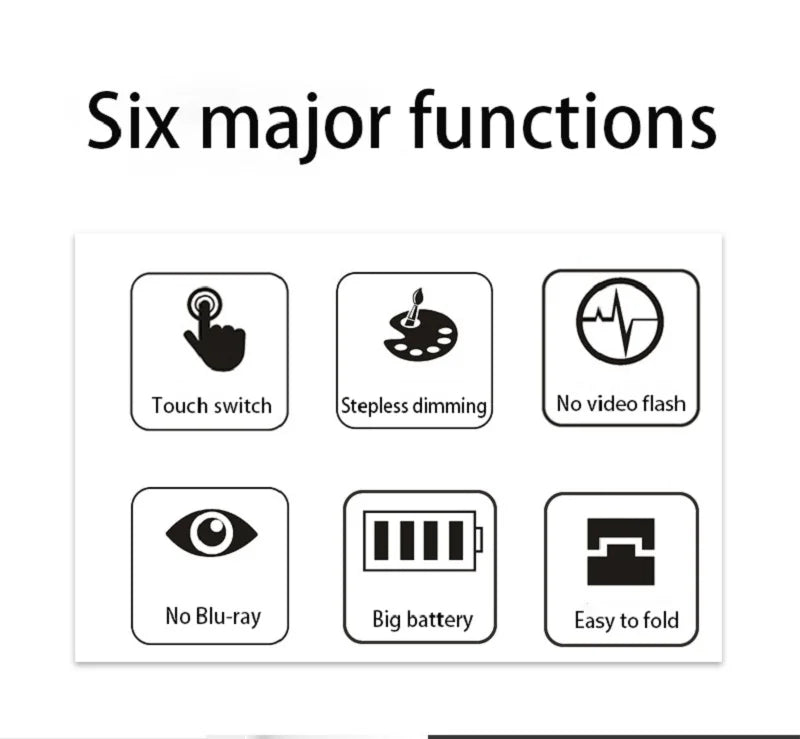 Folding Table Lamp USB Reading Touch Dimmable Eye Protection With Alarm Clock Thermometer LED Desk Lamp USB Charge Night Light