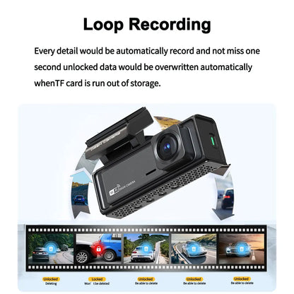 Car dashboard camera system with GPS, WiFi,
