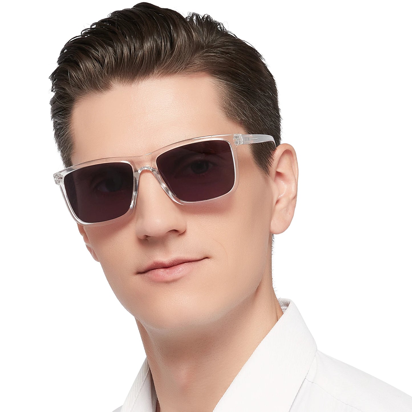 MARE AZZURO Large Square Sunglasses Reading Glasses For Men Optical Eyeglasses Frame Hyperopia Reading Glasses