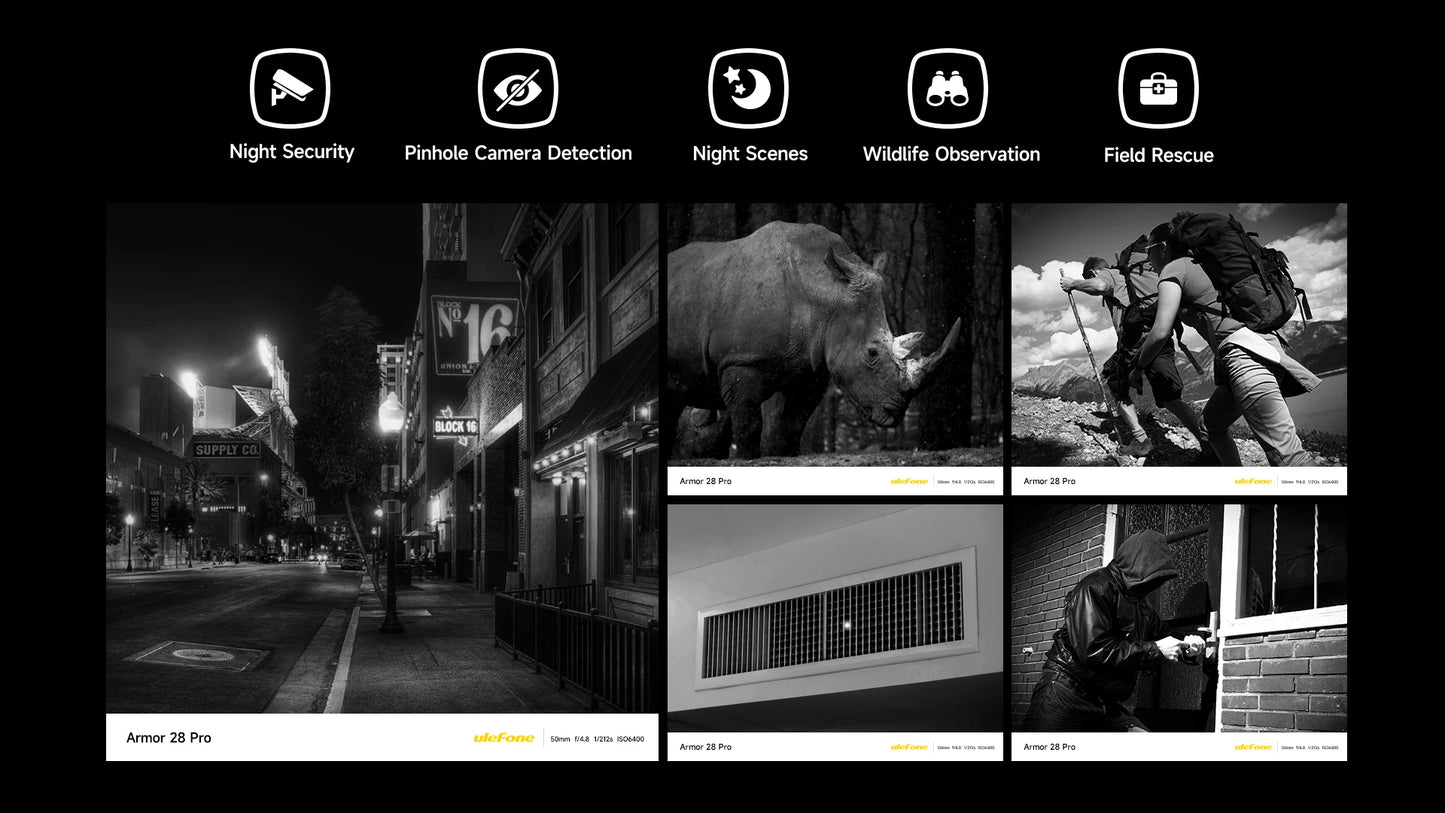 Ulefone Armor 28 Pro 5G AI Rugged Phone 512GB ROM Smartphone 120W 10600mAh 6.67”【Ships from US