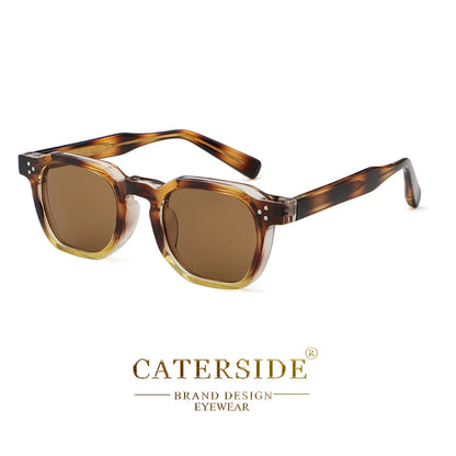 CATERSIDE New Retro Punk Men Sunglasses Square Personalized Design Glasses Women's Fashion Party Glasses Festival Gift