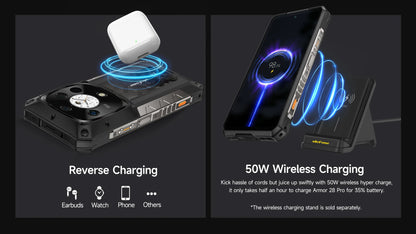 Ulefone Armor 28 Pro 5G AI Rugged Phone 512GB ROM Smartphone 120W 10600mAh 6.67”【Ships from US