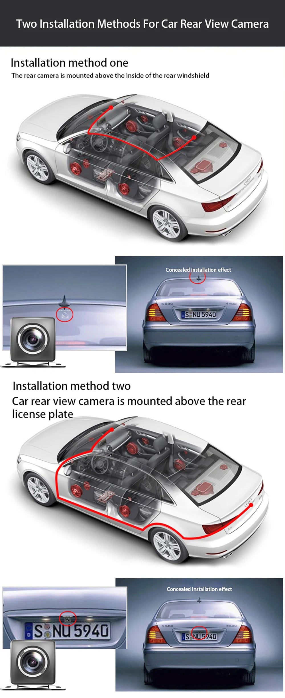 3 Channel WIFI Car DVR HD 1080P Cabin Vehicle Dash Cam Three Way Camera DVRs Recorder Video